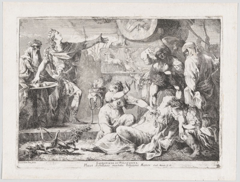 The Sacrifice of Polyxena, 1776. Creator: Giovanni David.