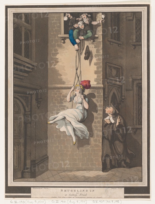 Smuggling In, or A College Trick, August 8, 1798. Creator: Heinrich Schutz.