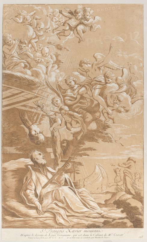 Death of Saint Francis Xavier, ca. 1729. Creator: Caylus, Anne-Claude-Philippe de.
