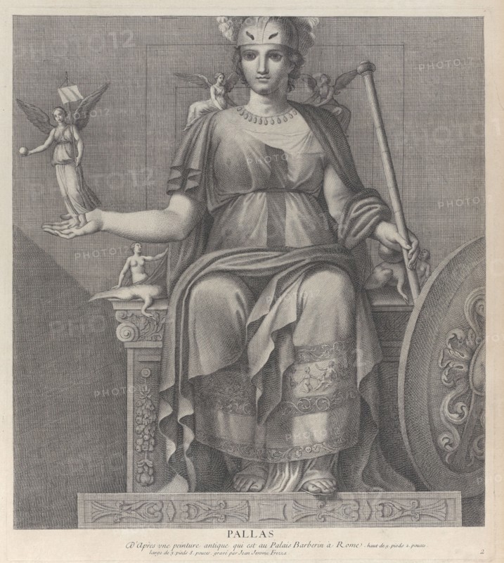 Pallas, 1680-1741. Creator: Giovanni Girolamo Frezza.