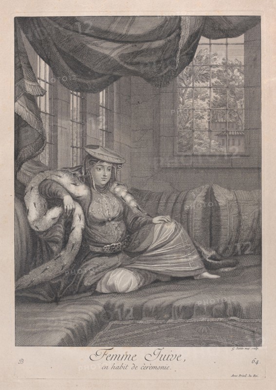 Femme Juive, en habit de cèrèmonie, 1714-15. Creator: Unknown.