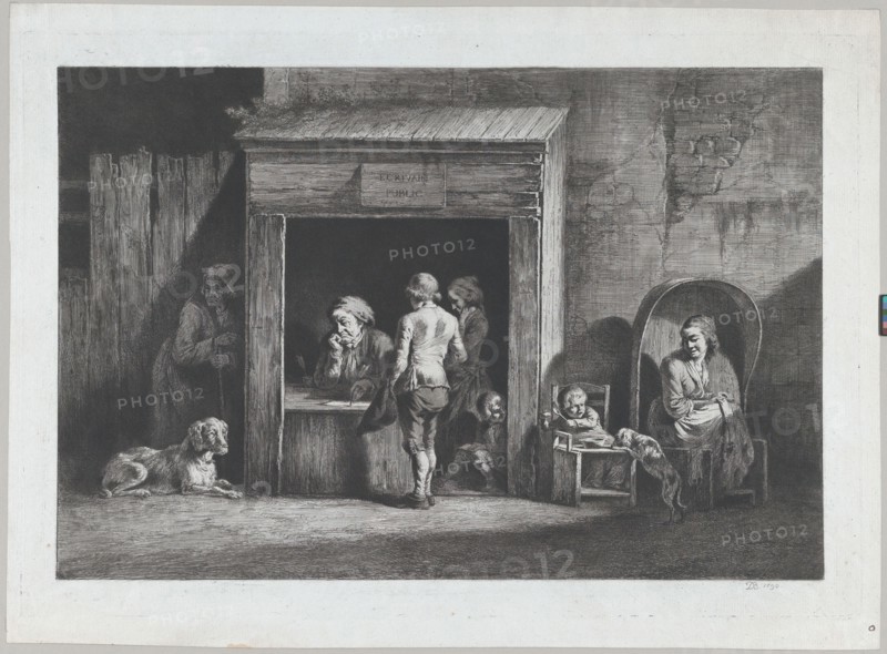 The Public Scrivener, 1790. Creator: Jean-Jacques de Boissieu.
