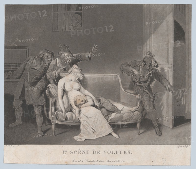 First Scene of Thieves, ca. 1805. Creator: Gror.