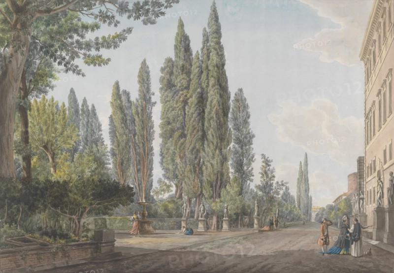 Villa Montalto Negroni, ca. 1780. Creators: Giovanni Volpato, Louis Ducros.