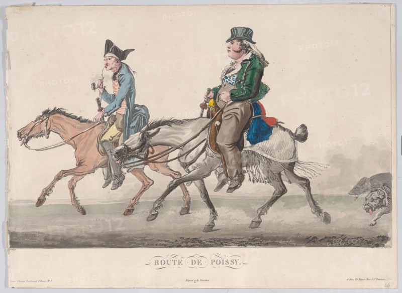 Route de Poissy, 1816. Creator: Philibert Louis Debucourt.