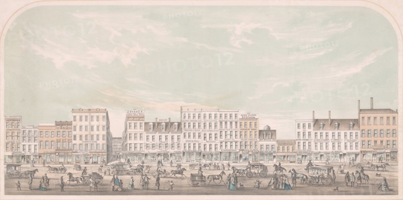 Broadway, New-York from Canal to Grand Street, West Side, 1856. Creator: Julius Bien.