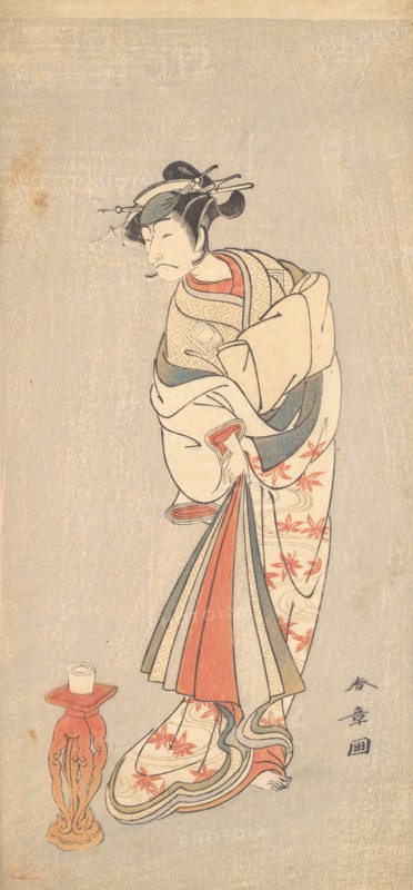 The Actor Ichikawa Danjuro V in the Role of a Woman, 1772. Creator: Shunsho.