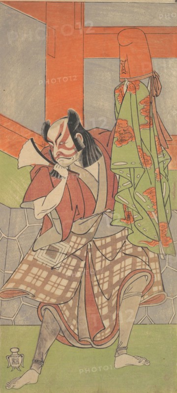 The Fourth Ichikawa Danjuro in the Role of Yahei-byoe Munekiyo, 12th month, 1768. Creators: Shunsho, Ichikawa Danjuro IV.