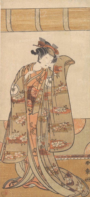 The Fourth Iwai Hanshiro as a Woman, 1773 or 1774. Creator: Shunsho.