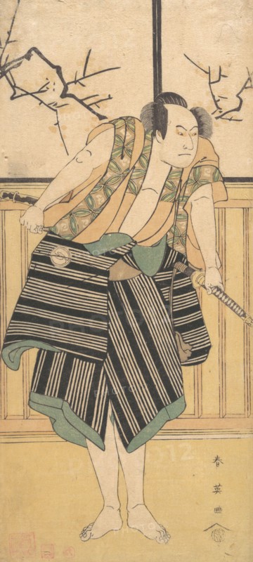 The Third Sawamura Sojuro as a Man Standing in a Room, ca. 1793. Creator: Katsukawa Shun'ei.