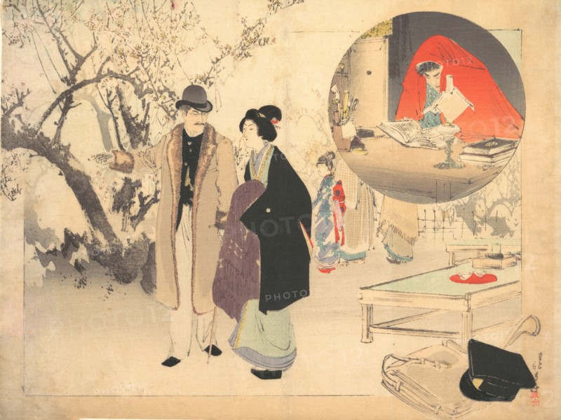 The Demon Gold (Konjiki yasha), ca. 1903. Creator: Mizuno Toshikata.