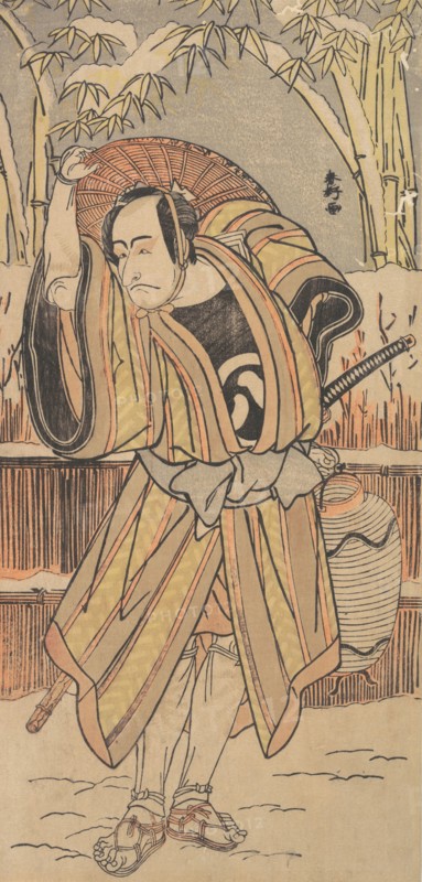 The Fifth Ichikawa Danjuro as a Man in Winter Apparel, dated 1788. Creator: Katsukawa Shunko.