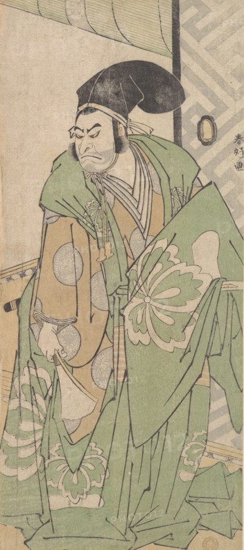 The First Nakamura Nakazo in the Role of Ko no Moronao, June 1786. Creator: Katsukawa Shunko.