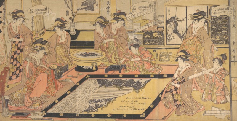 A Votive Picture to Be Donated to the Kannon of Asakusa..., ca. 1800. Creator: Kitagawa Kikumaro.
