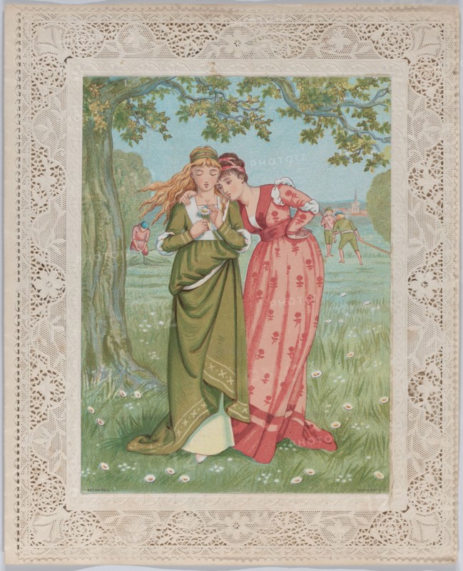 Valentine, 1876. Creator: Catherine Greenaway.