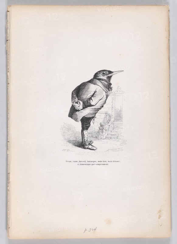 Old, broken, haggard, whimsical, yet good, yet dedicated, and domestic by temperame..., ca. 1837-47. Creator: Charles Tamisier.
