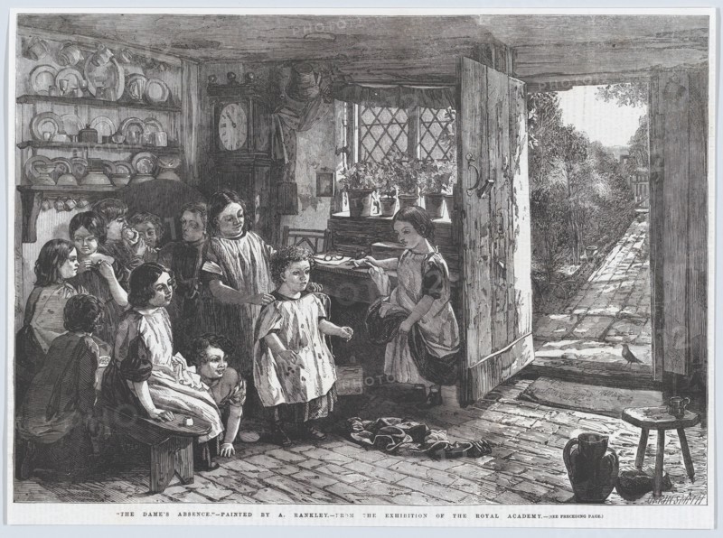 The Dame's Absence, from "Illustrated London News", July 4, 1857. Creator: Harvey Orrin Smith.