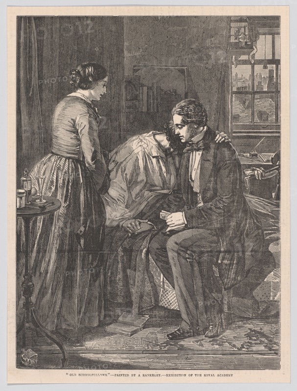 Old Schoolfellows, from "Illustrated London News", July 7, 1855. Creator: Harvey Orrin Smith.