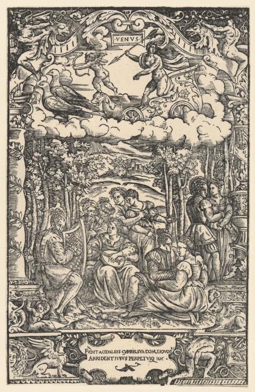 The Dominion of Venus, from 'The Seven Planets', 1533. Creator: Unknown.
