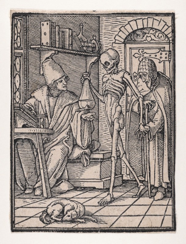 The Doctor (or Physician), from The Dance of Death, ca. 1526, published 1538. Creator: Hans Lützelburger.