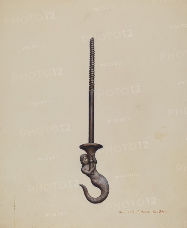 Ceiling Hook, 1935/1942. Creator: Henrietta S. Hukill.