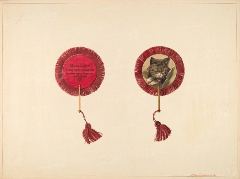 Book Mark & Birthday Wish, 1938. Creator: J. Howard Iams.