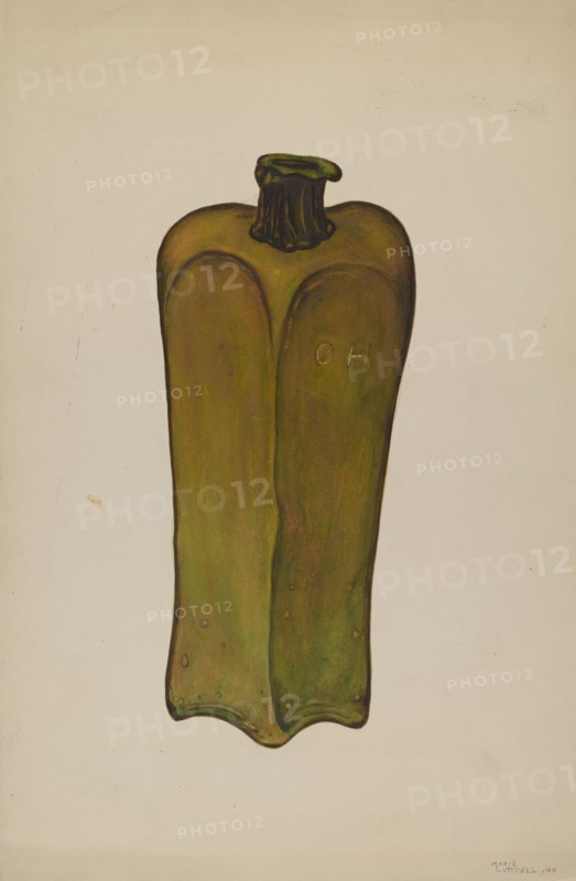 Bottle, 1940. Creator: Marie Lutrell.