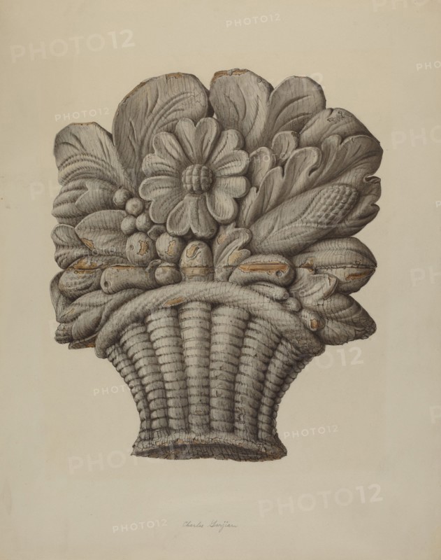 Carved Ornament, 1935/1942. Creator: Charles Garjian.