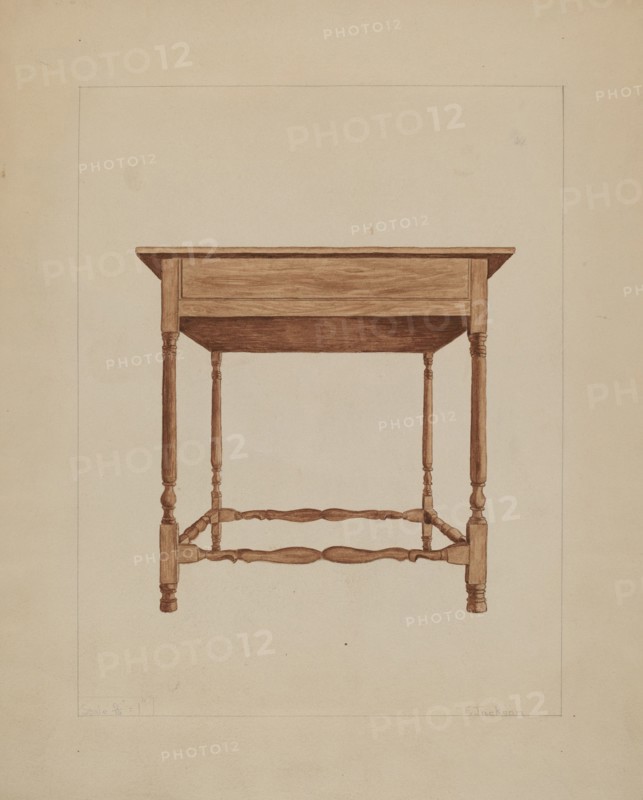 Table, 1935/1942. Creator: Frederick Jackson.