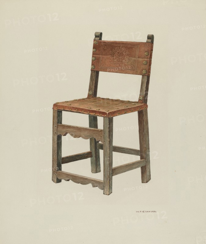 Chair, 1935/1942. Creator: William Kieckhofel.