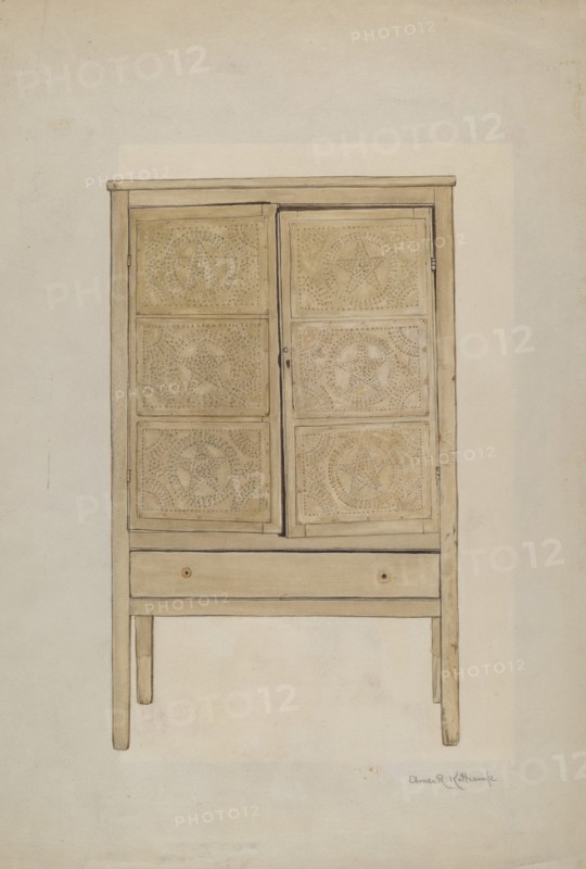 Cabinet, 1935/1942. Creator: Elmer R. Kottcamp.