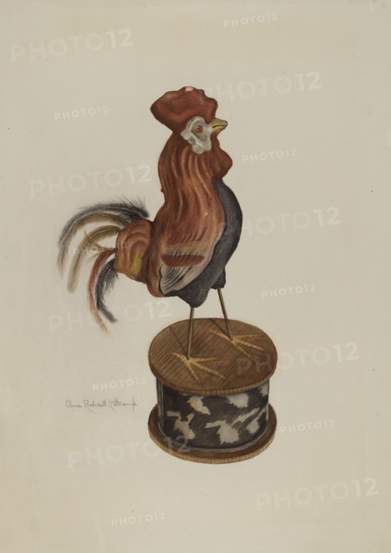 Toy Rooster, 1935/1942. Creator: Elmer R. Kottcamp.