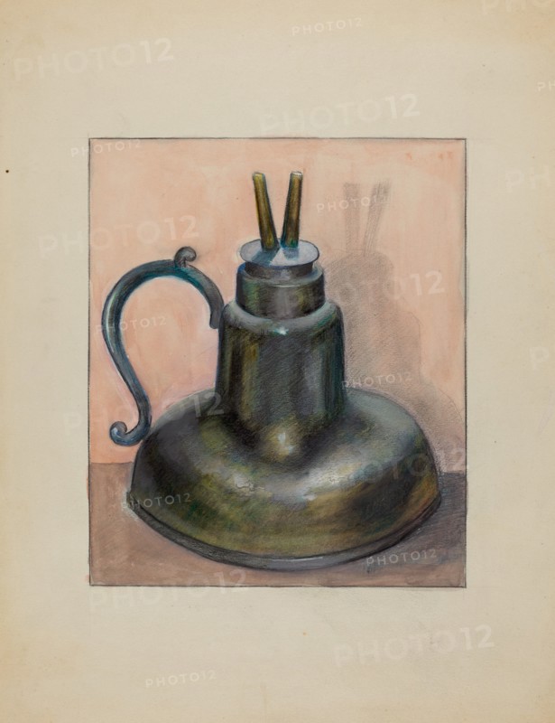 Lamp, 1935/1942. Creator: Albert J. Levone.