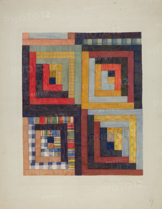Patchwork Quilt, 1935/1942. Creator: Cora Parker.