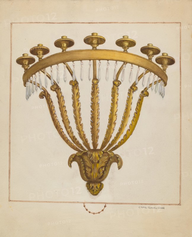 Sconce, c. 1936. Creator: Charles Garjian.