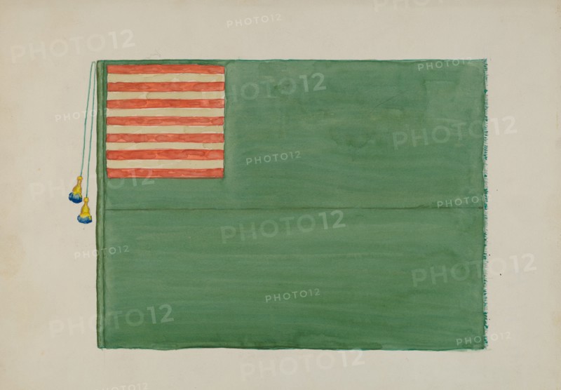 Revolutionary Flag, c. 1936. Creator: Edward Grant.