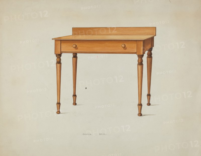 Shaker Desk, c. 1936. Creator: Ray Holden.