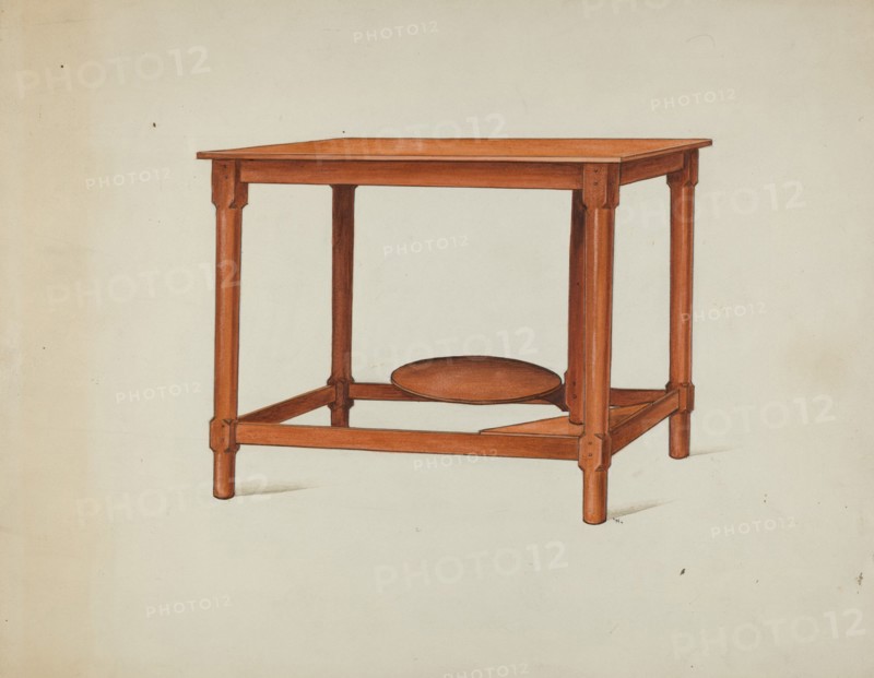 Shaker Wash Stand, c. 1936. Creator: Ray Holden.
