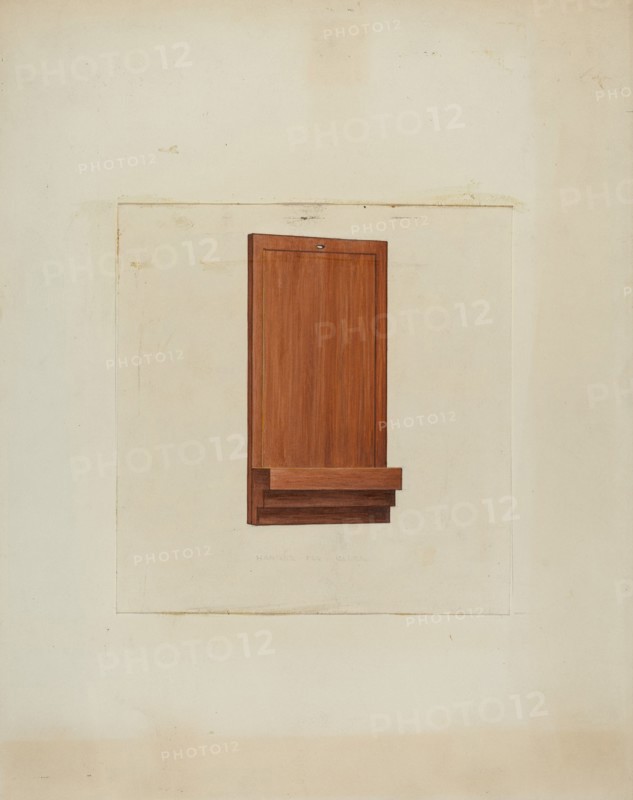 Shaker Clock Hanger, c. 1936. Creator: Ray Holden.