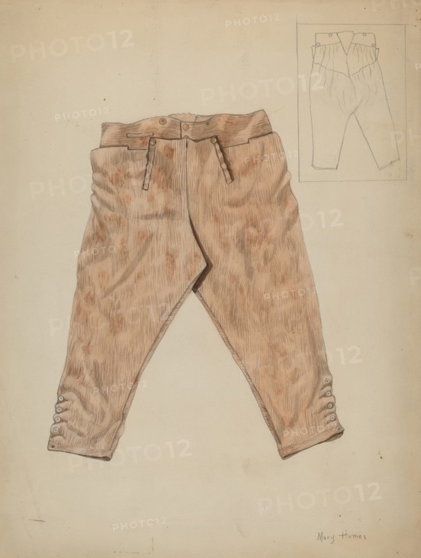 Hunting Trousers, c. 1936. Creator: Mary E Humes.