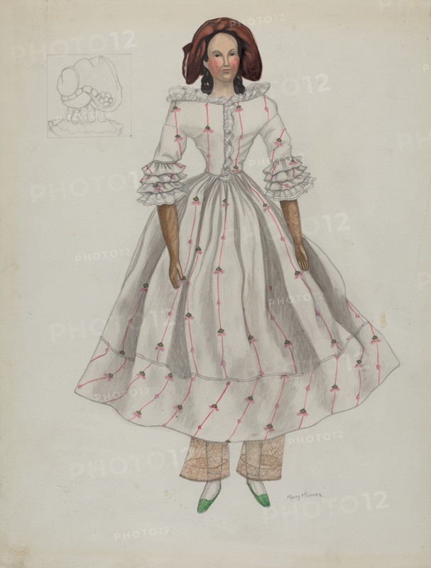 Doll, c. 1936. Creator: Mary E Humes.