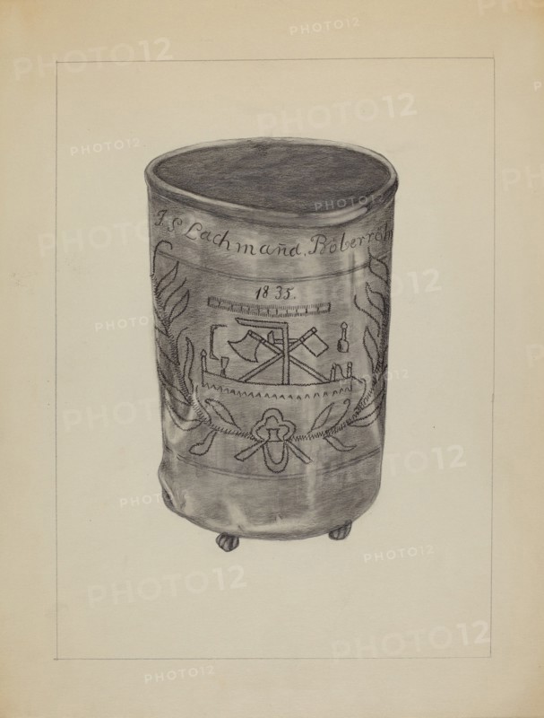 Pewter Beaker, c. 1936. Creator: Gertrude Lemberg.
