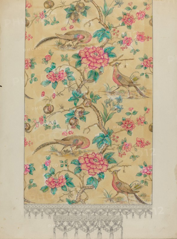 Curtain Drapery, c. 1936. Creator: Henry Meyers.