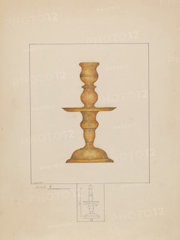 Candlestick, c. 1936. Creator: Henry Meyers.
