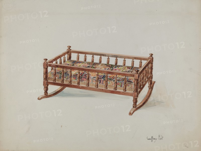 Doll's Cradle, c. 1937. Creator: Geoffrey Holt.