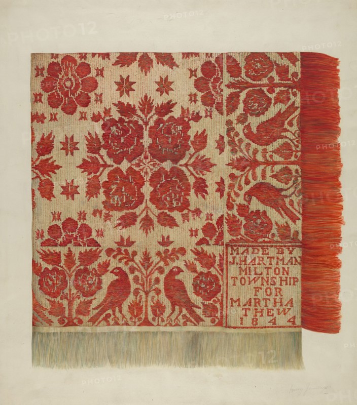 Coverlet, c. 1937. Creator: Harry Jennings.
