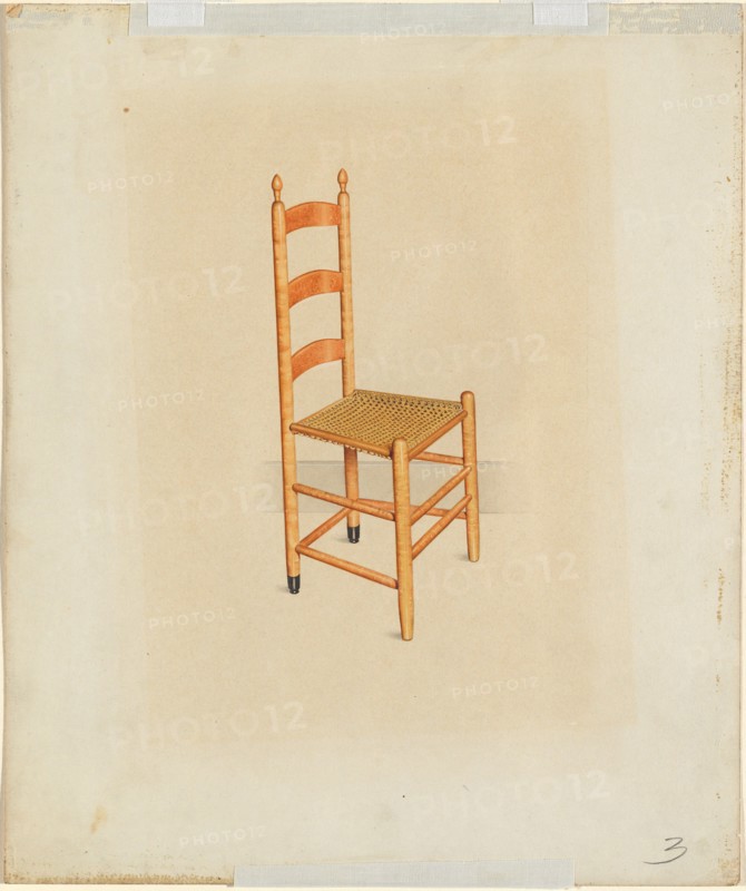 Shaker Tilting Chair, c. 1937. Creator: John W Kelleher.