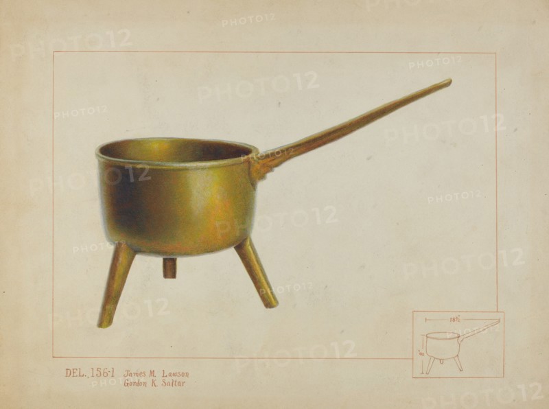 Pot with Legs, c. 1937. Creator: Irene Lawson.