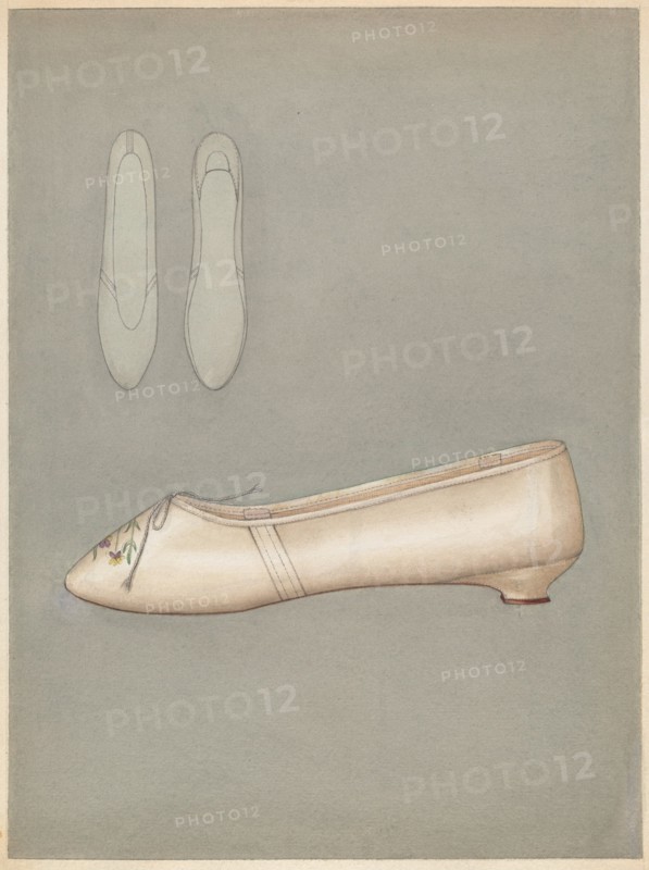 Woman's Slipper, c. 1937. Creator: Marie Mitchell.