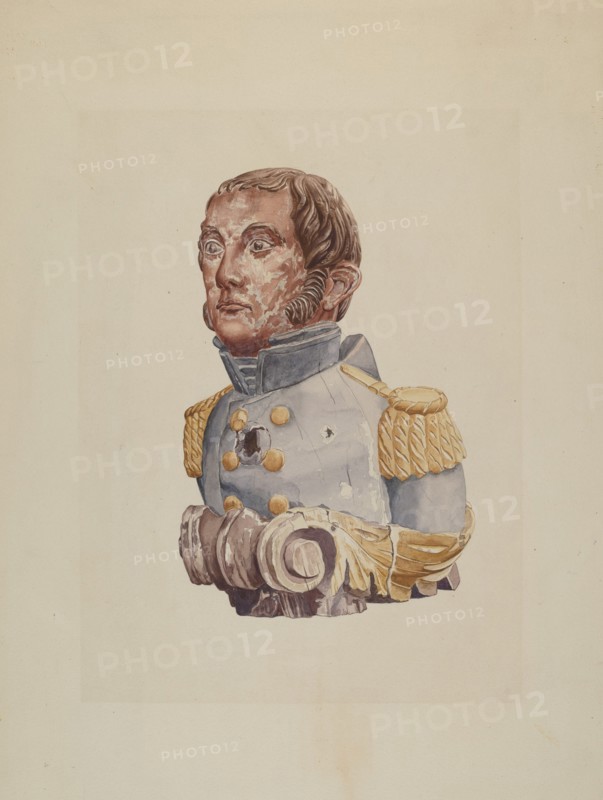 Half Length Figurehead, c. 1938. Creator: Rosamond P Gray.